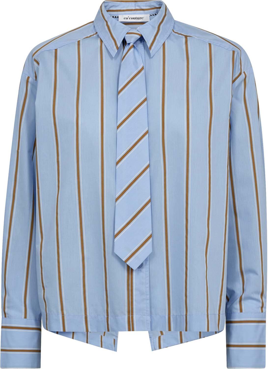 Co'couture Blouse Amora Stripe Blauw