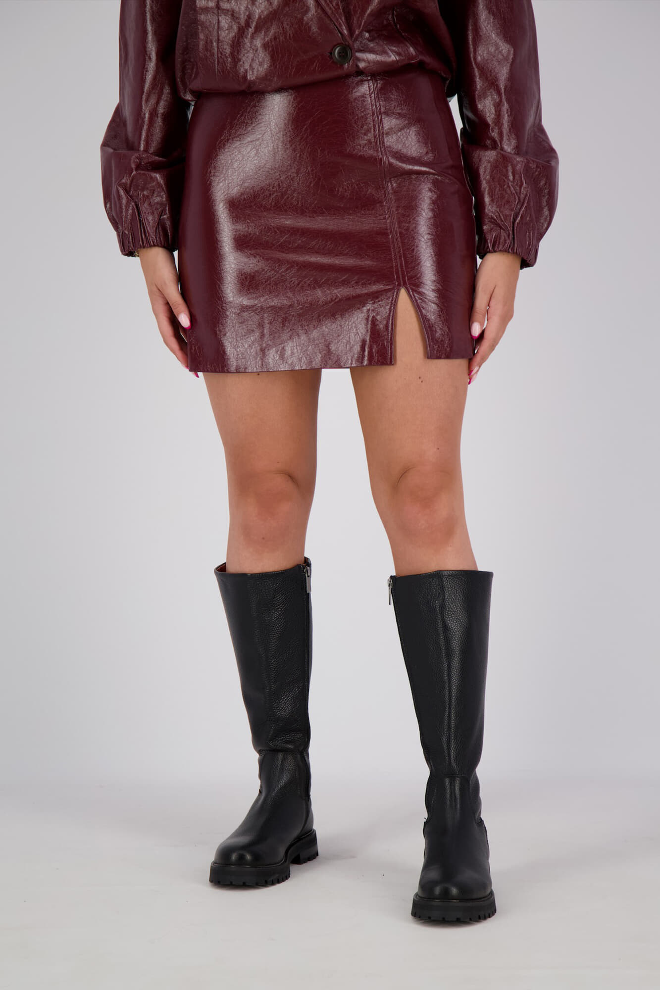 Co'couture Rok Posy kort Bordeaux Rood