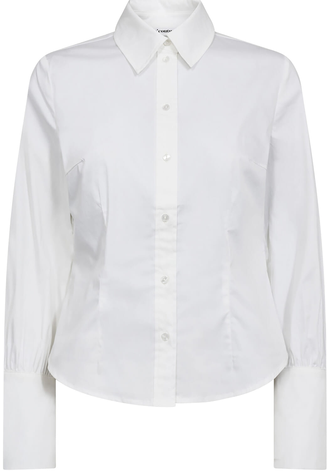 Co'couture sanna cc pearl cuff shirt Wit