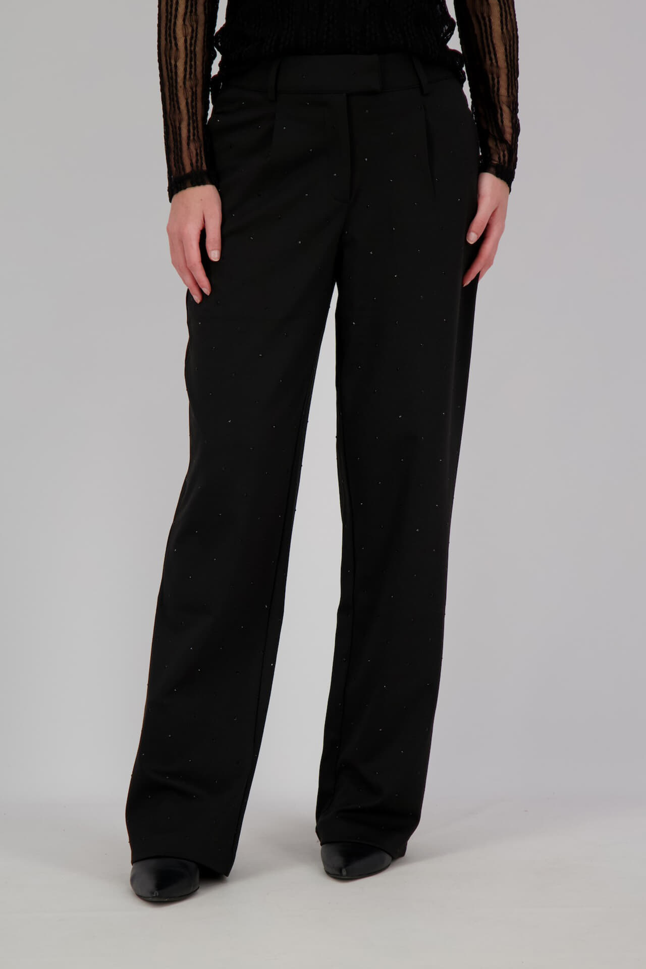Ichi Pantalon Kate Rhineshine Zwart
