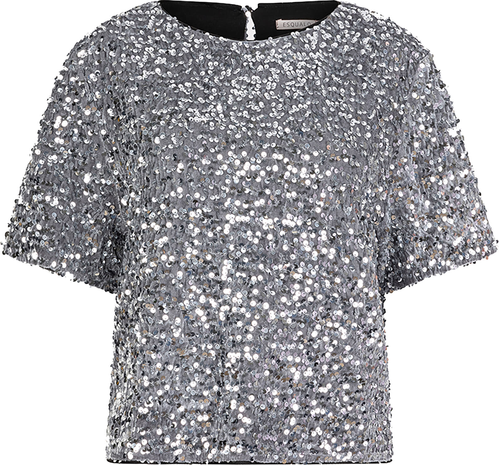 Esqualo Top Sequins Zilver