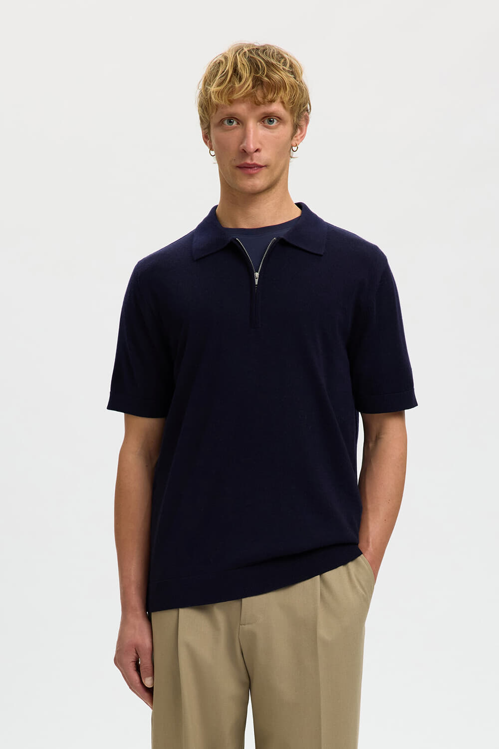 Selected Homme Polo Tray Navy