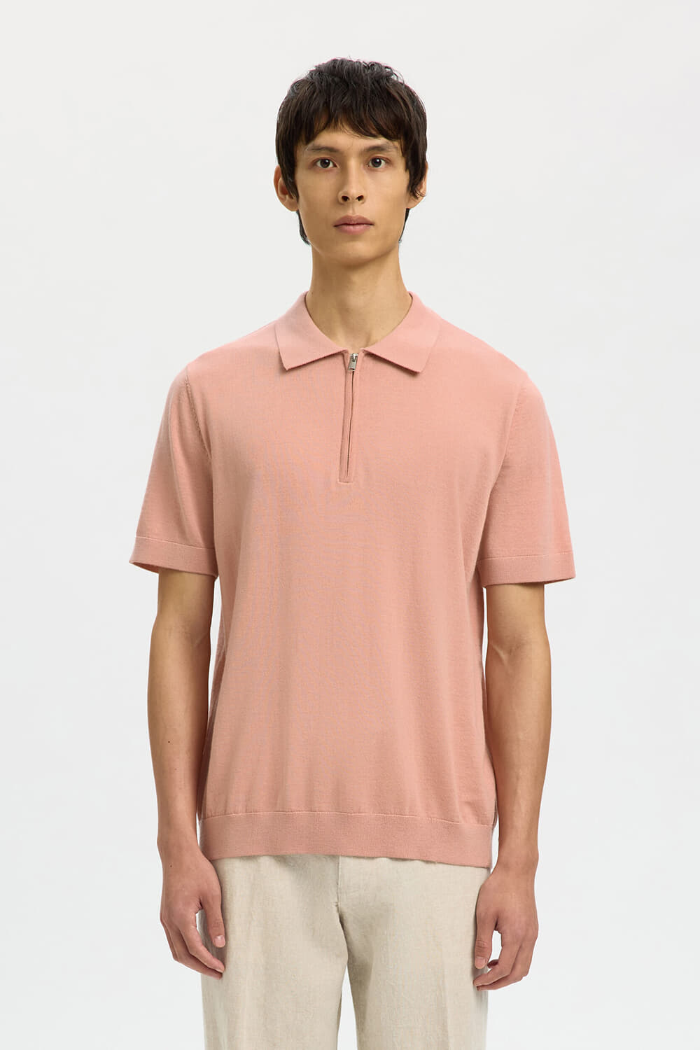 Selected Homme Polo Tray Roze