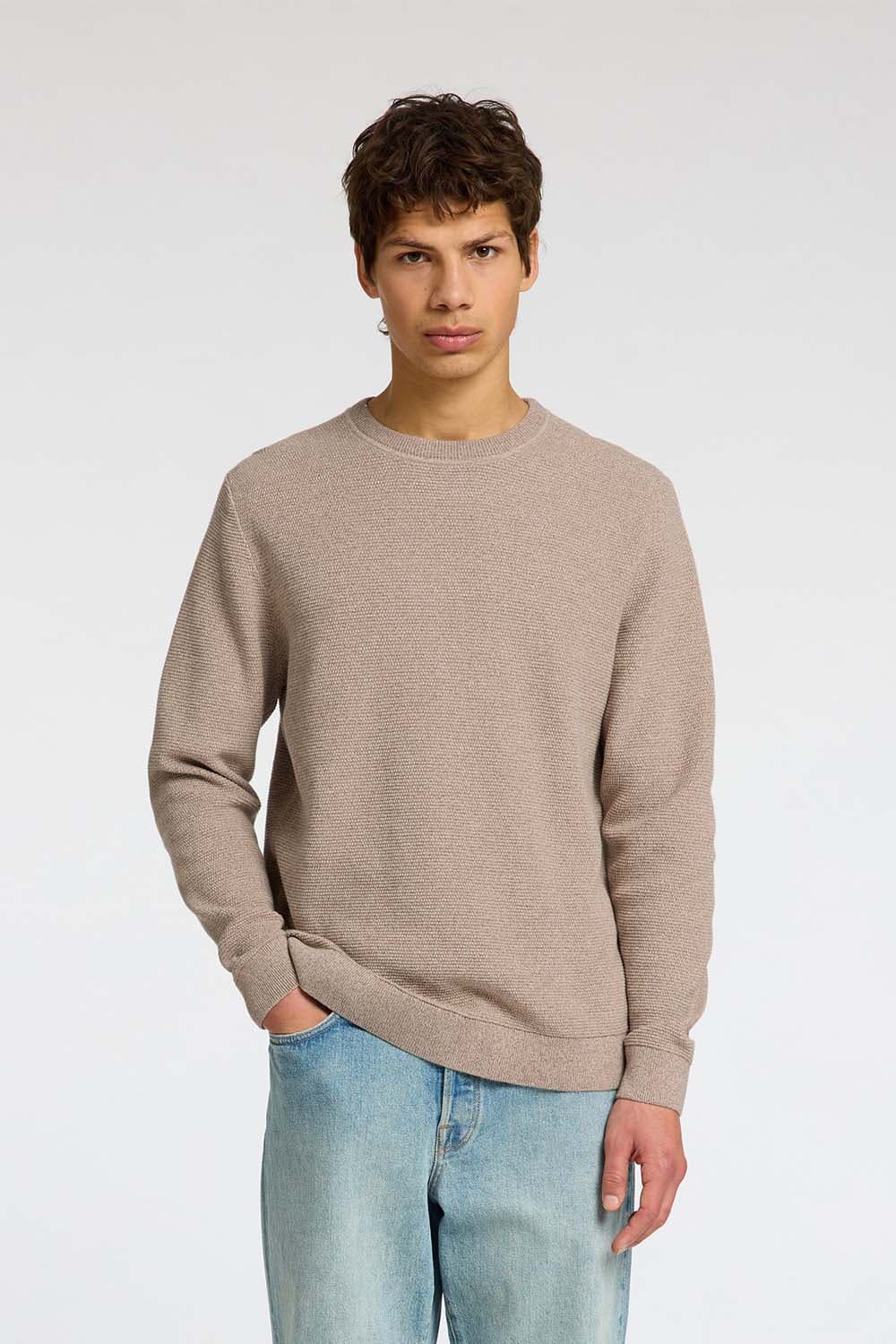 Selected Homme Gebreide Trui Ross Beige