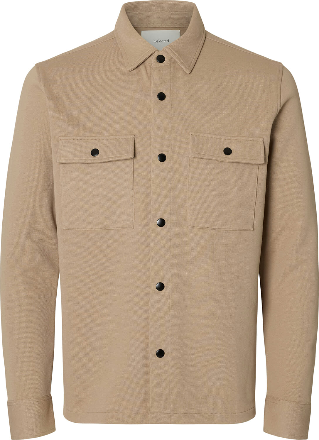 Selected Homme Overshirt Jackie Sweat Beige