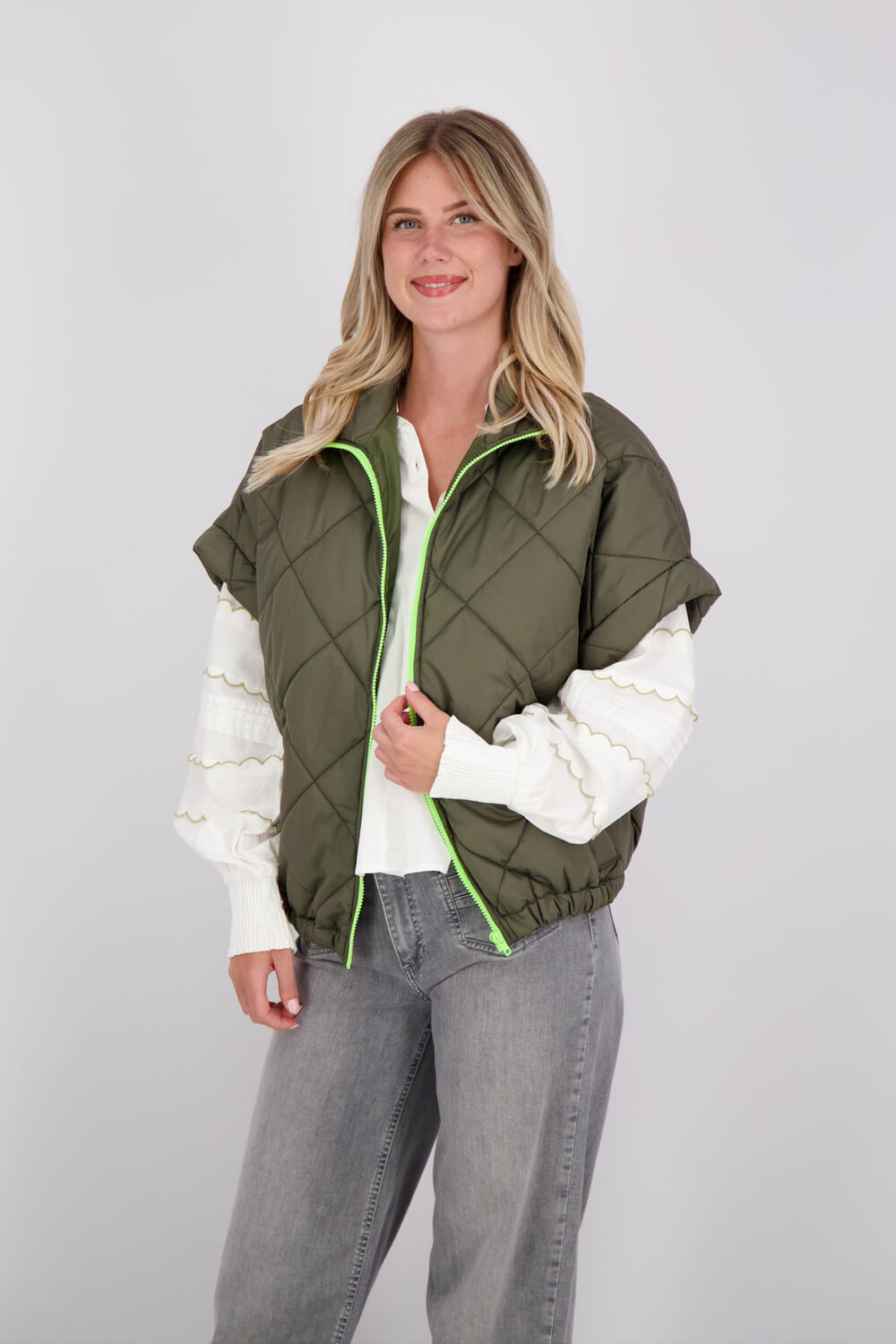Mei-li Bodywarmer Ivy Groen