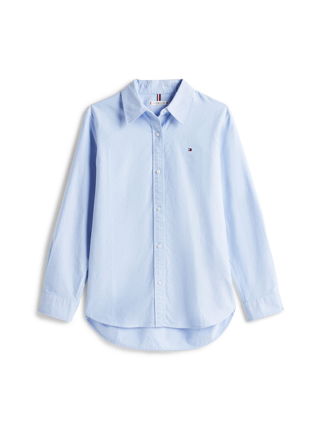Tommy Hilfiger Blouse Oxford Relaxed Fit Blauw