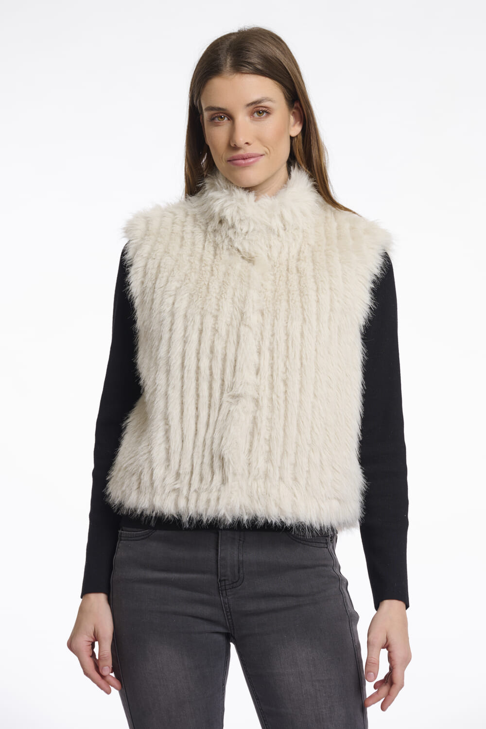 Rino & Pelle Gilet Dava Wit