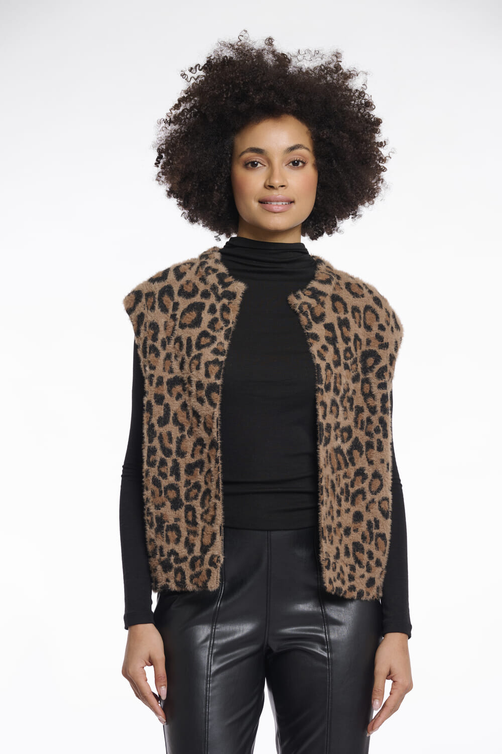Rino & Pelle Gilet Elona Bruin