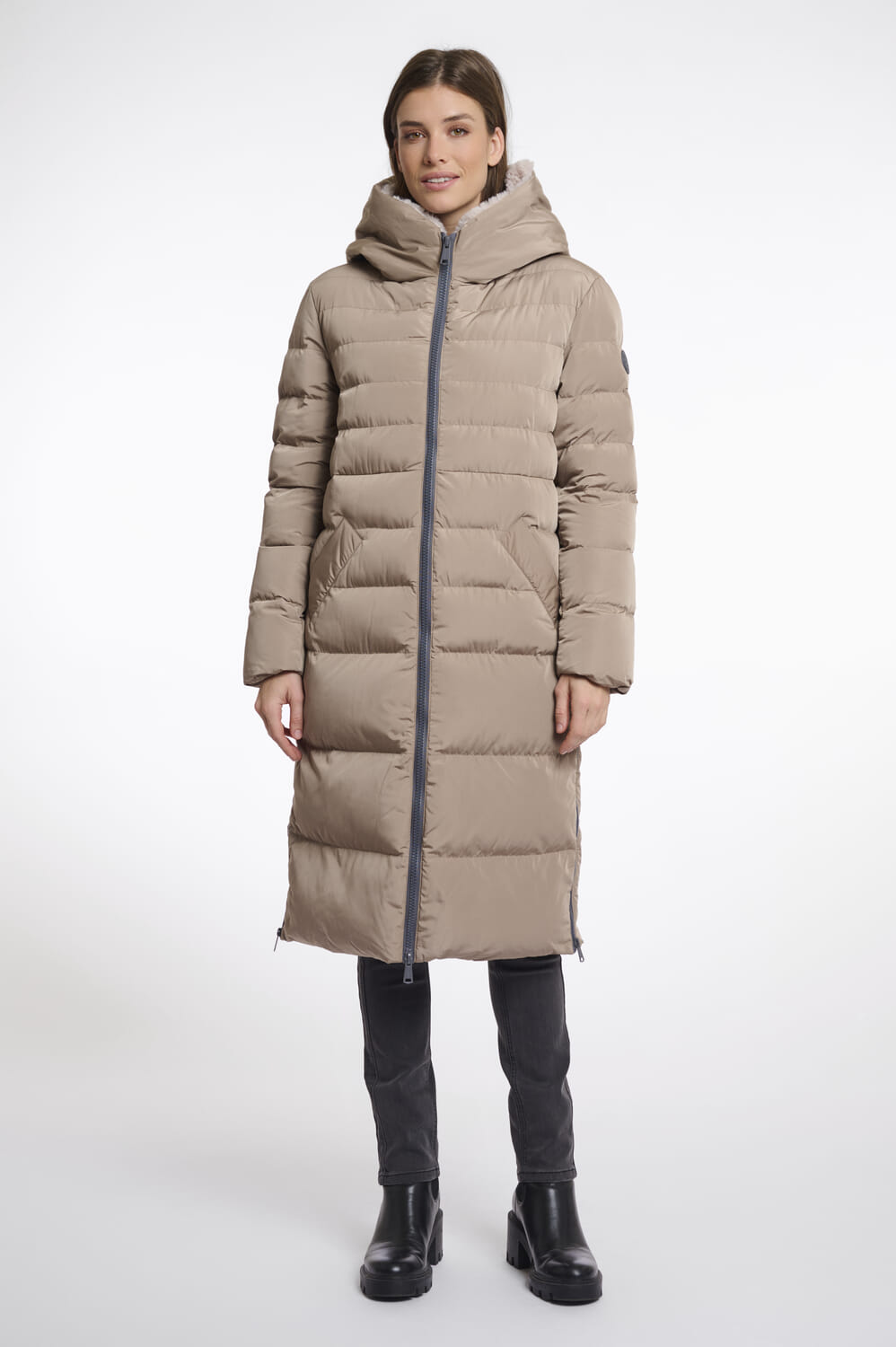 Rino & Pelle Gewatteerde Jas Keilafur Beige