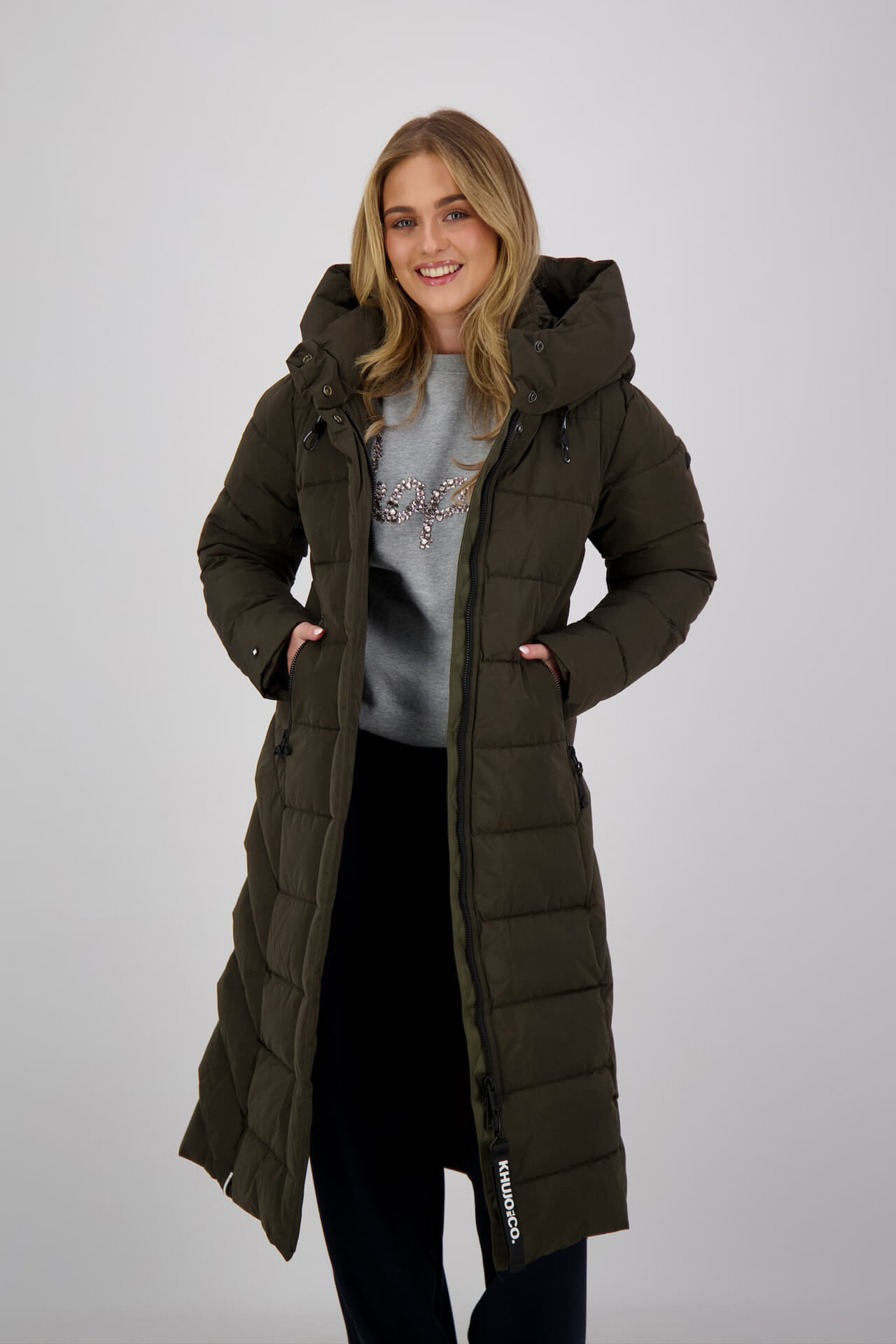 Khujo Gewatteerde Jas Sensy Waterdicht Petrol