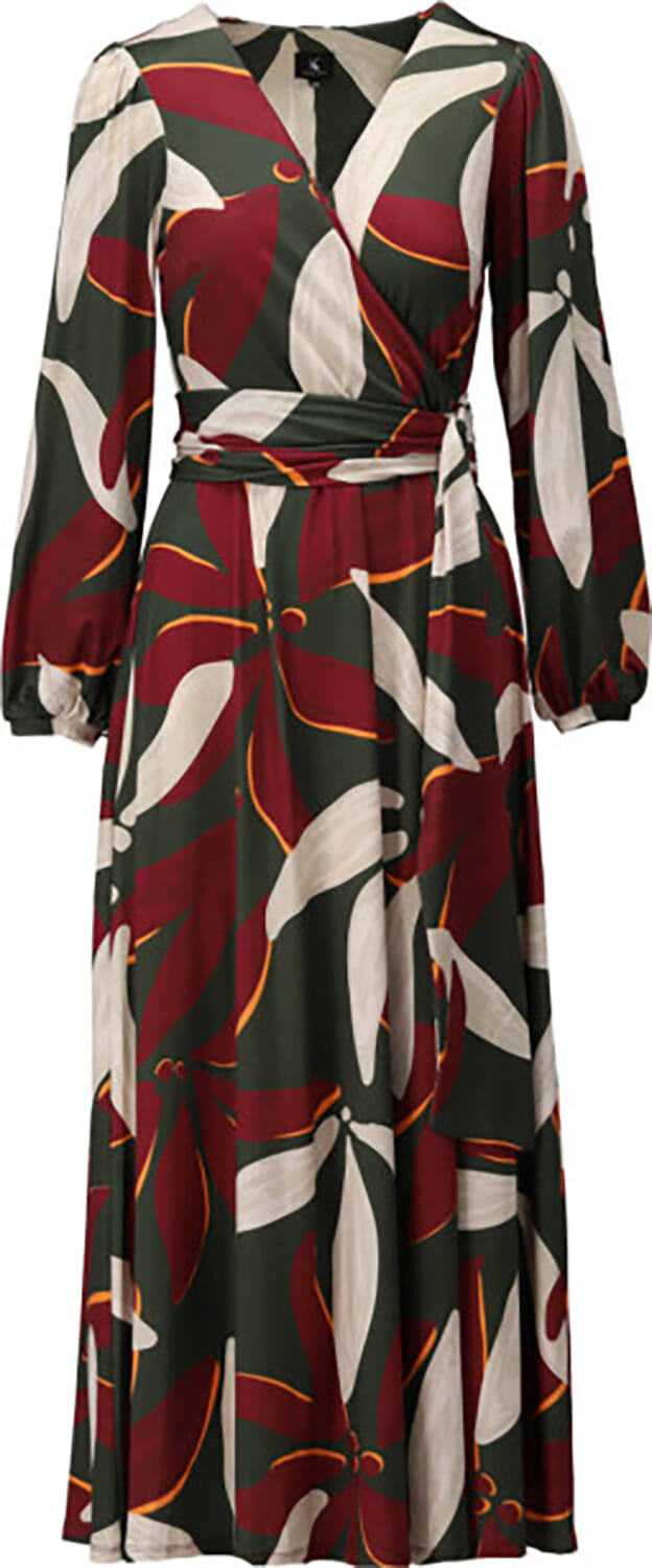 K Design Maxi jurk design Rood