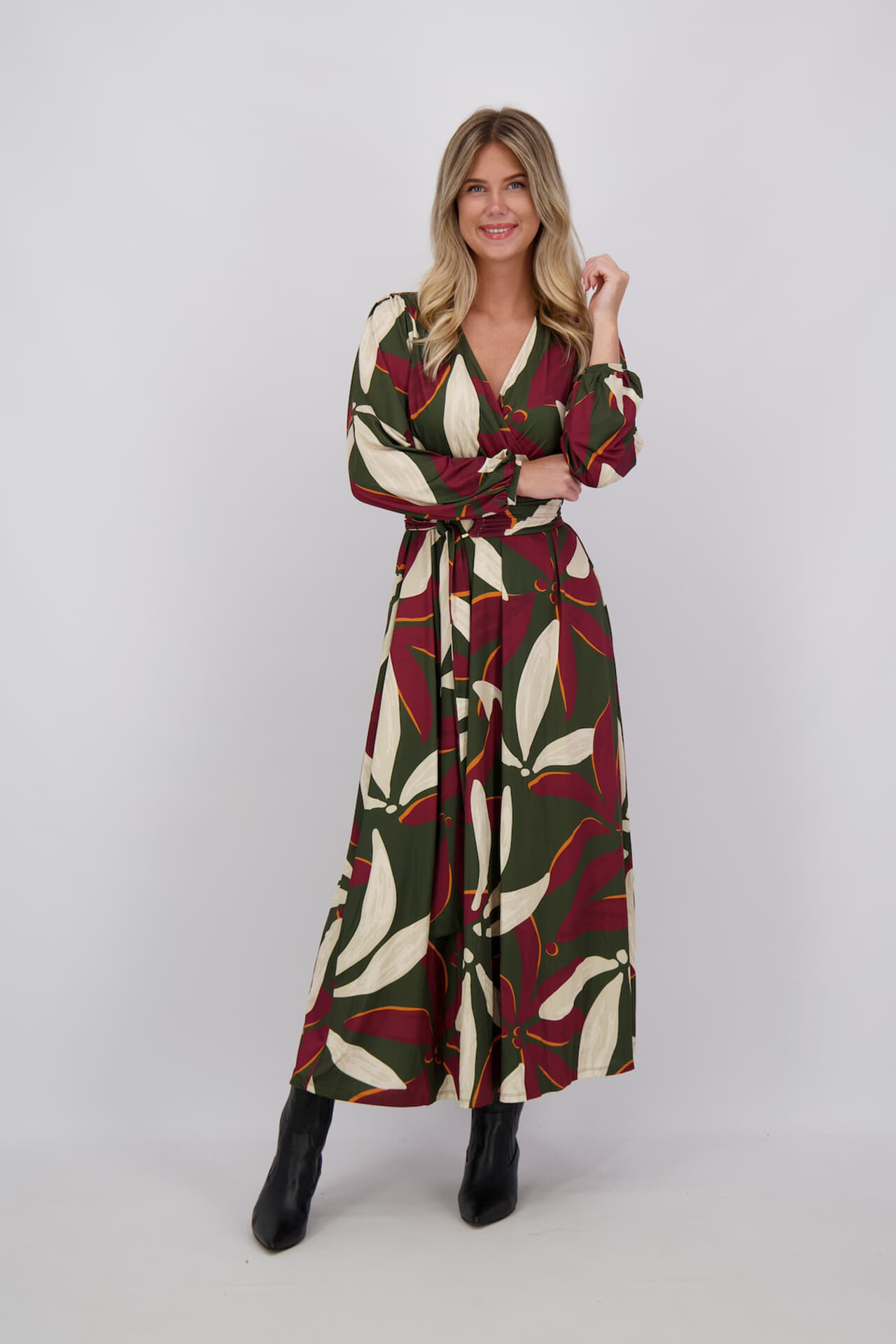 K Design Jurk Design Maxi Bordeaux Rood