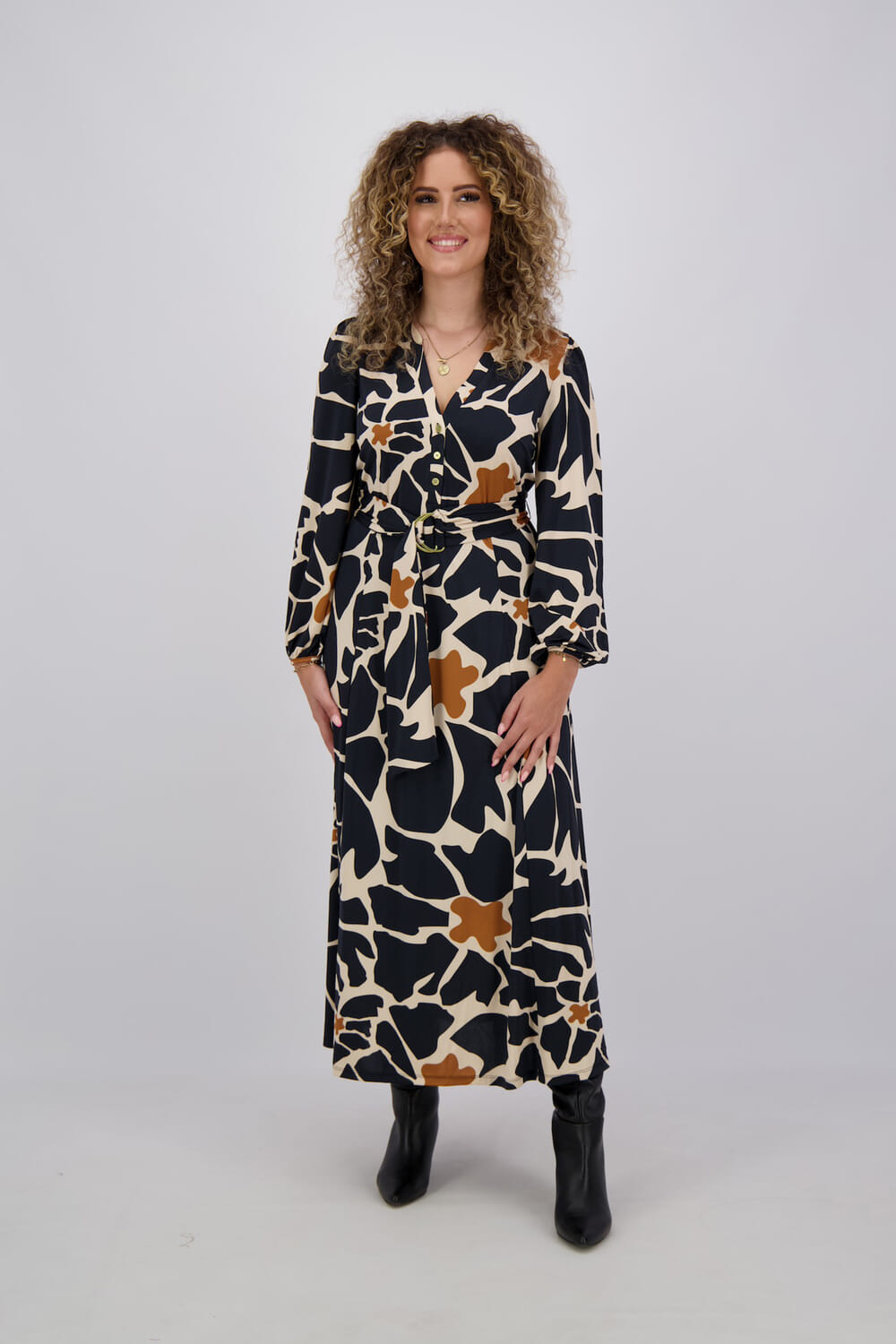 K Design Maxi jurk Multi