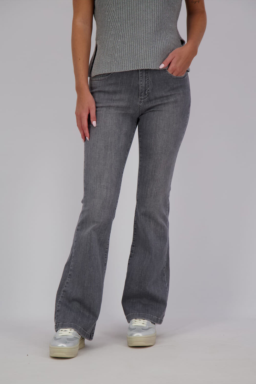 Para Mi Jeans Jade  Grijs