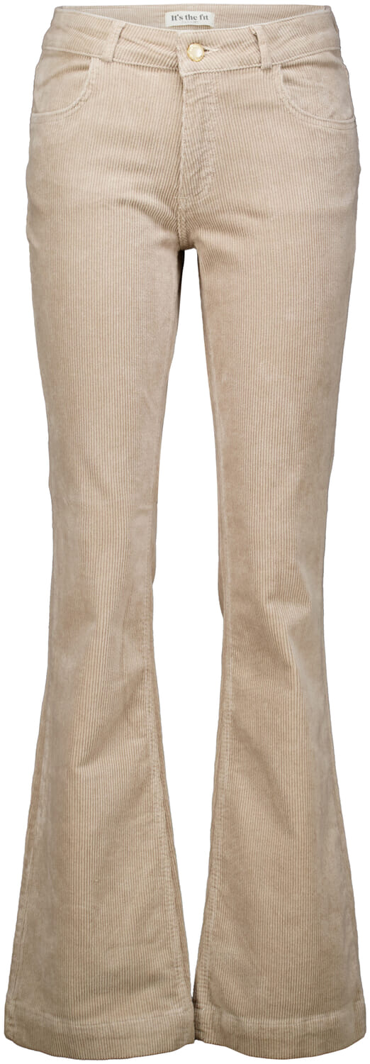 Para Mi Broek Jade Vintage Corderoy Beige