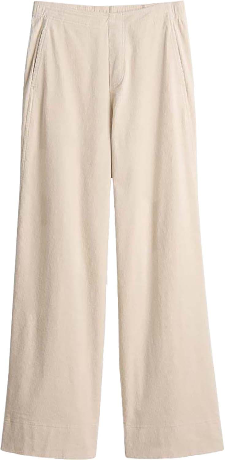 Opus Broek Mileni Cargo in ribfluweel Crème