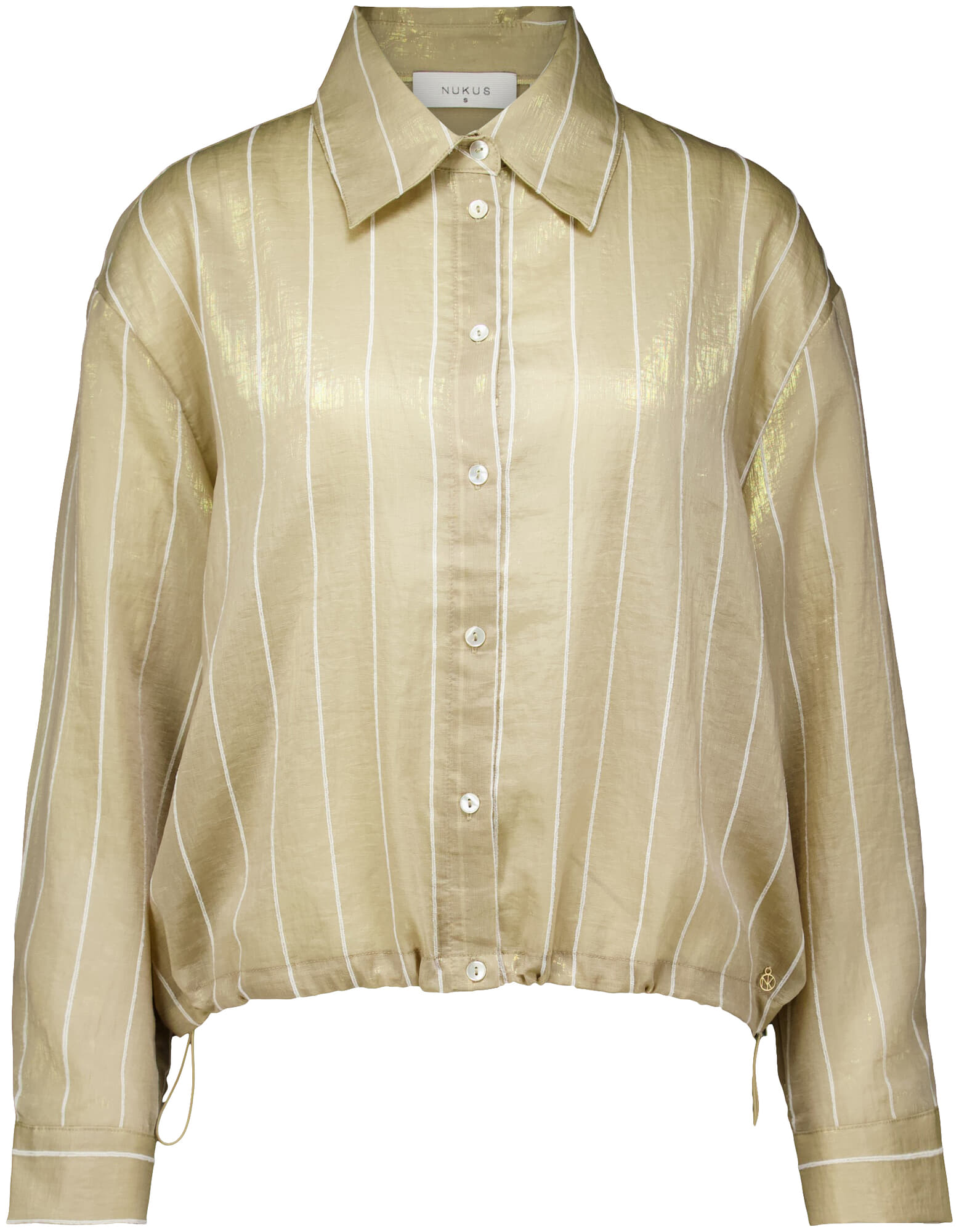 Nukus Blouse Iris Stripe Beige