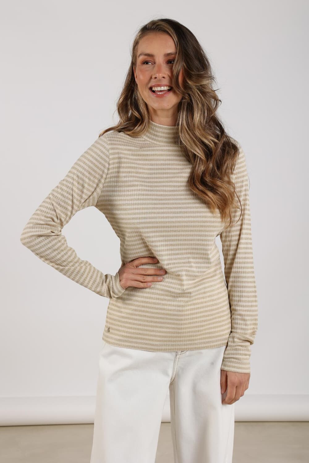 Nukus Top Ivana Stripe Goud