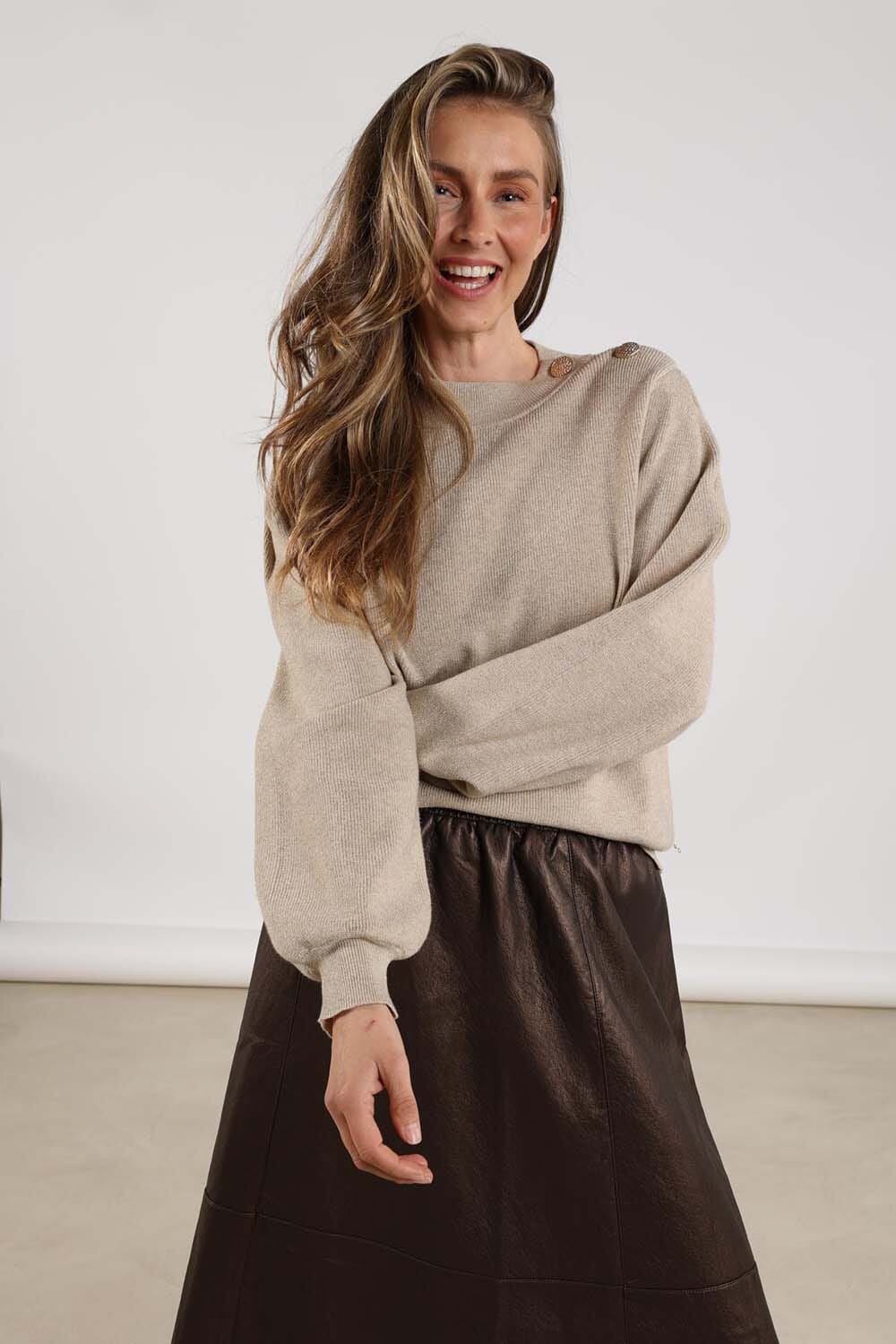 Nukus Pullover Daytona Lurex Kaki