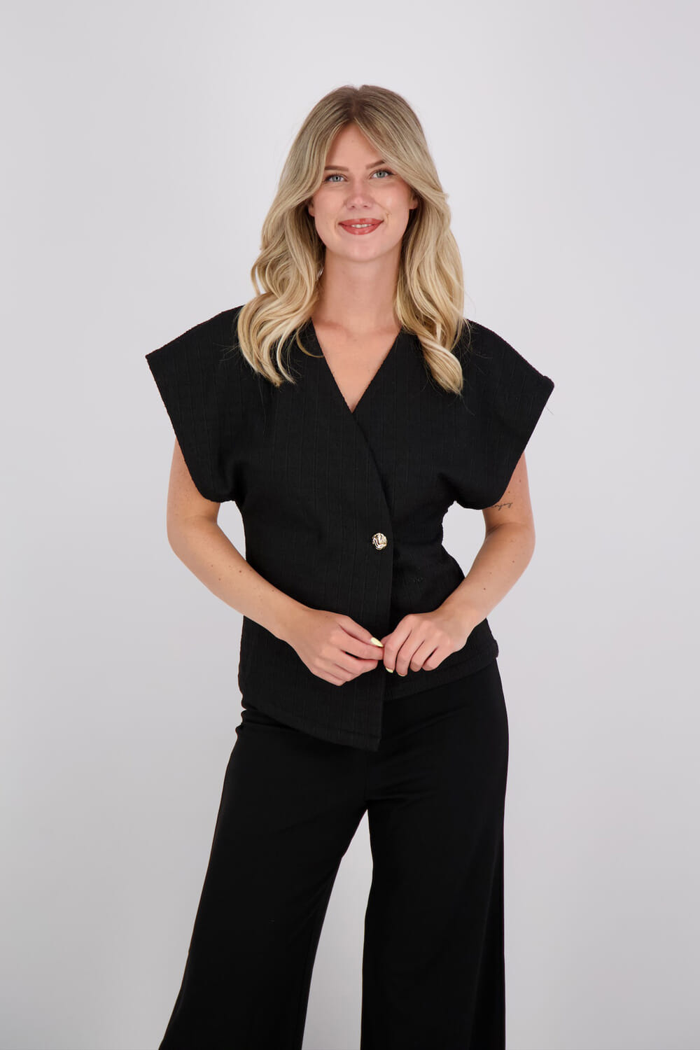 Sisters Point Blouse Evela-ve Zwart