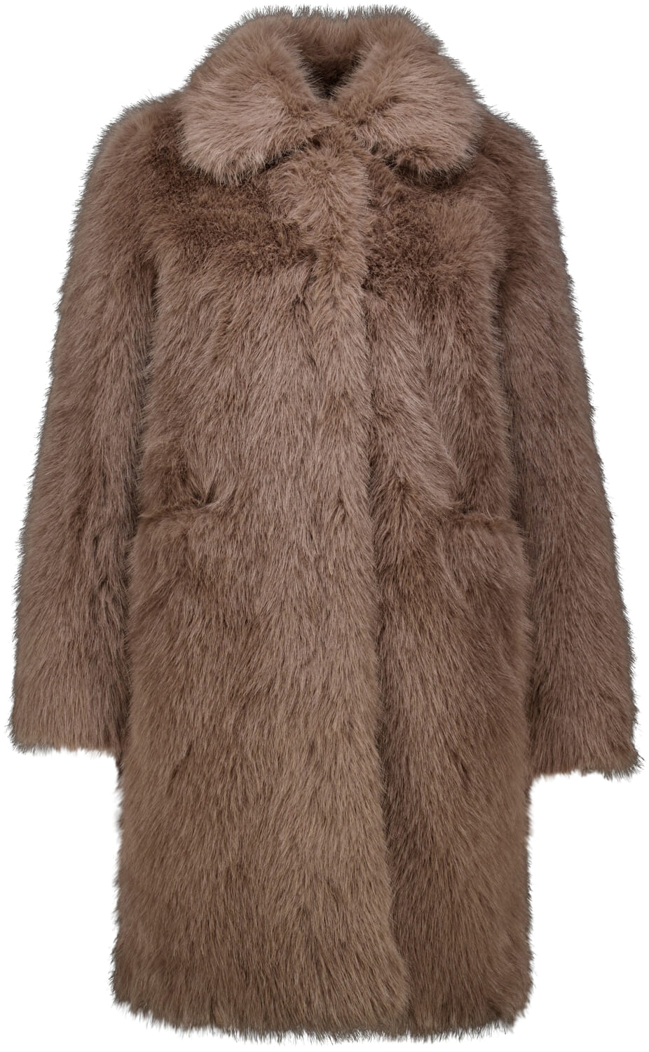 Bomboogie Jas Long Hair Eco Fur Bruin