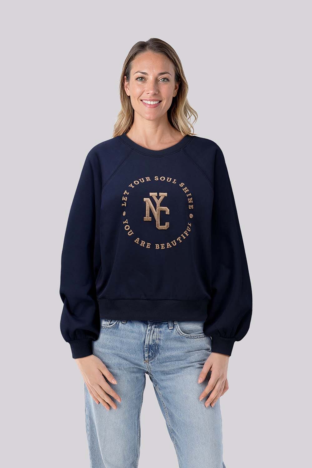 Lady Day Sweater Joyce Blauw