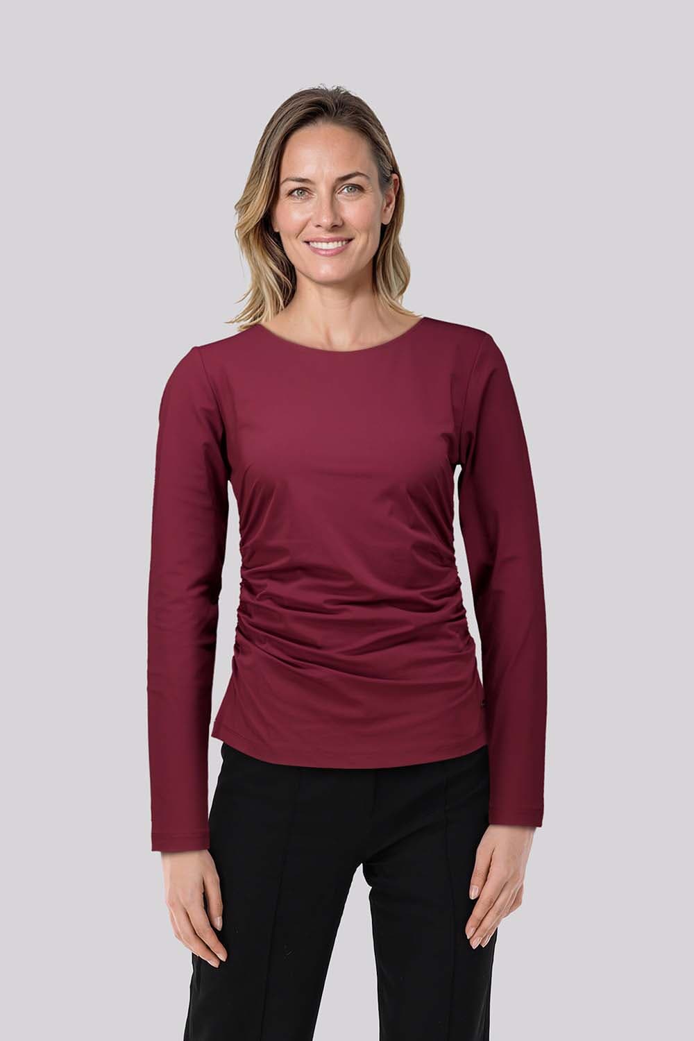 Lady Day Arly  ls Bordeaux Rood