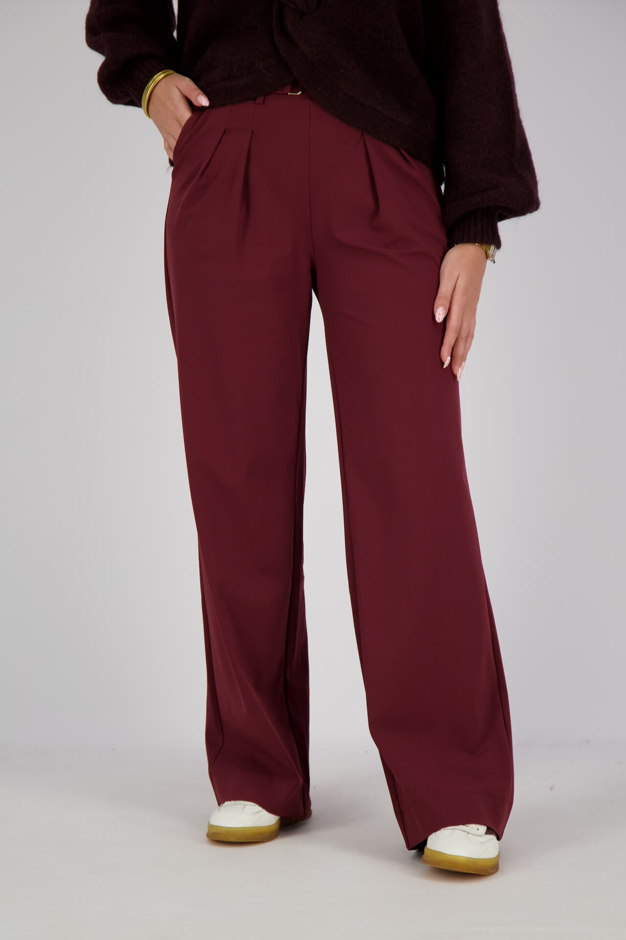 Lady Day Pantalon Pearl Bordeaux Rood