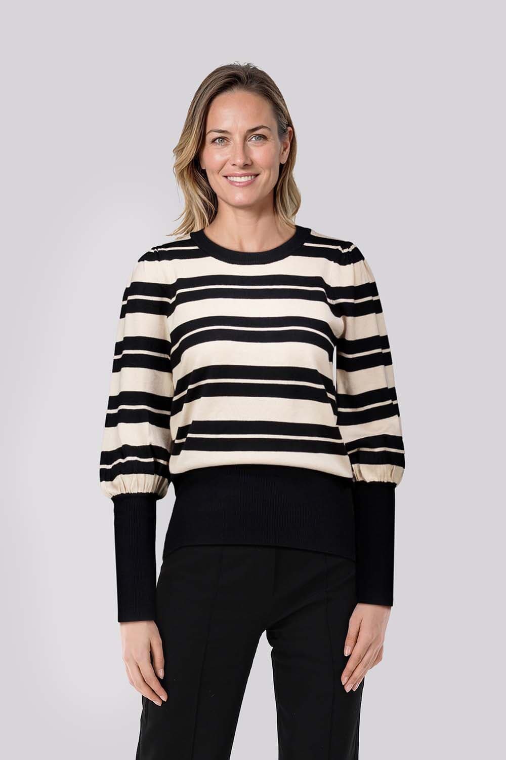 Lady Day Tracy stripe Zwart