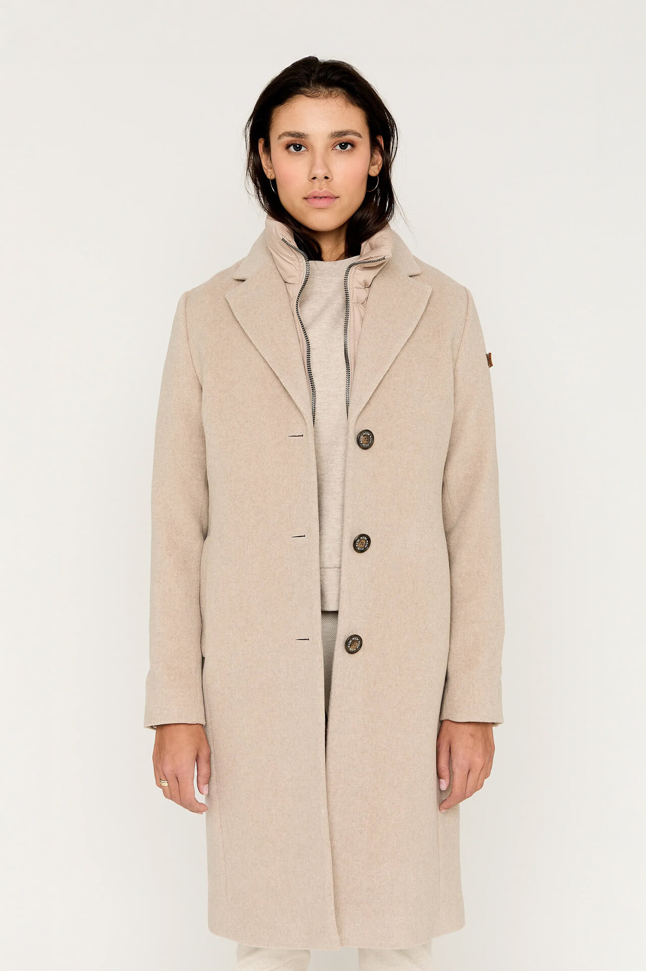 Moscow Wollen Jas Bogdana 3 Beige