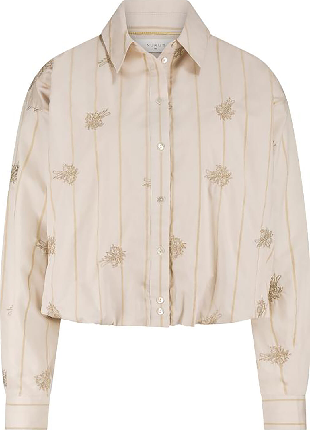 Nukus Lara Blouse Embroidery Bruin