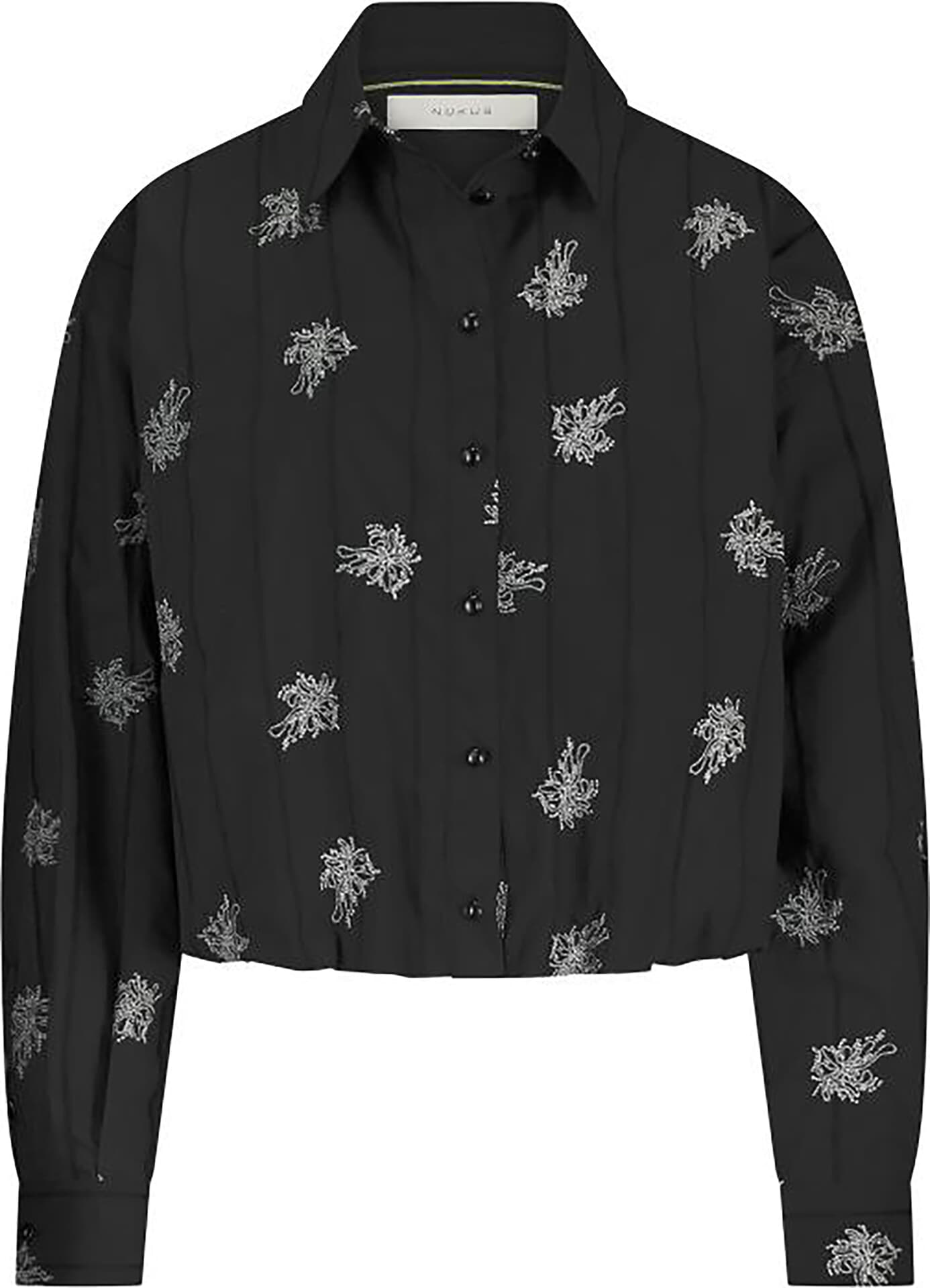 Nukus Lara Blouse Embroidery Zwart