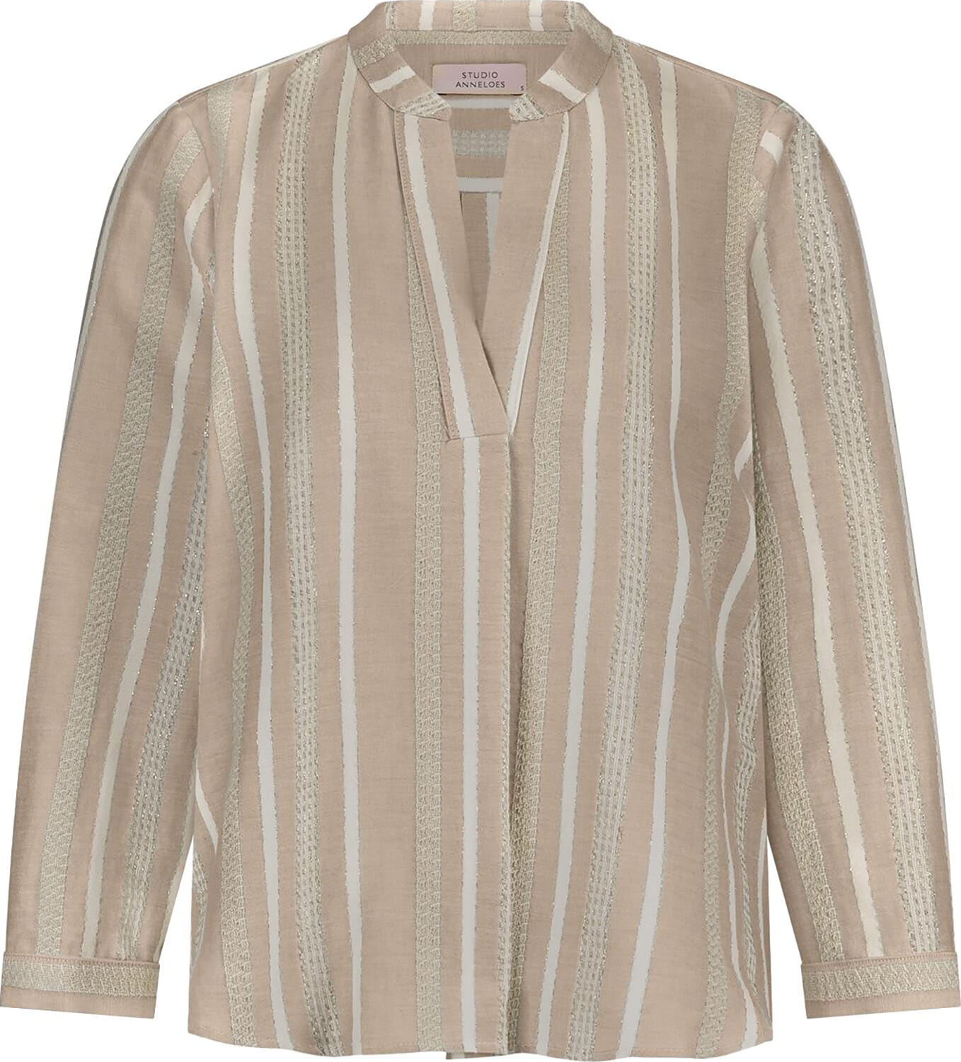 Studio Anneloes Blouse Lieve gold stripe Beige