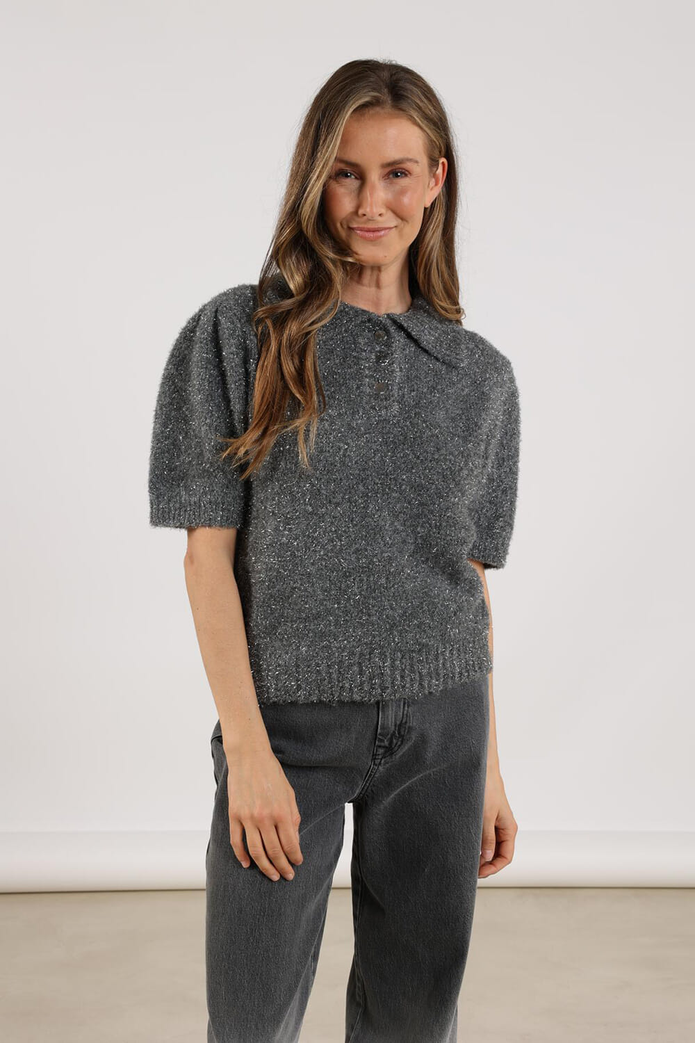 Nukus Pullover Sandra  Grijs