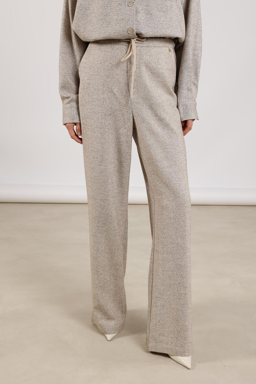 Nukus Pantalon Vera Strass Bruin