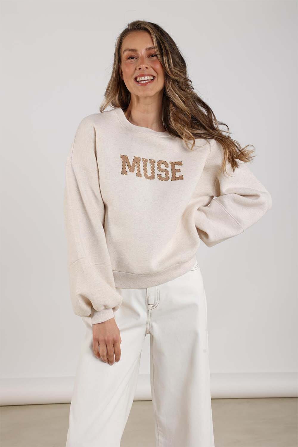 Nukus Pullover Muse  Beige