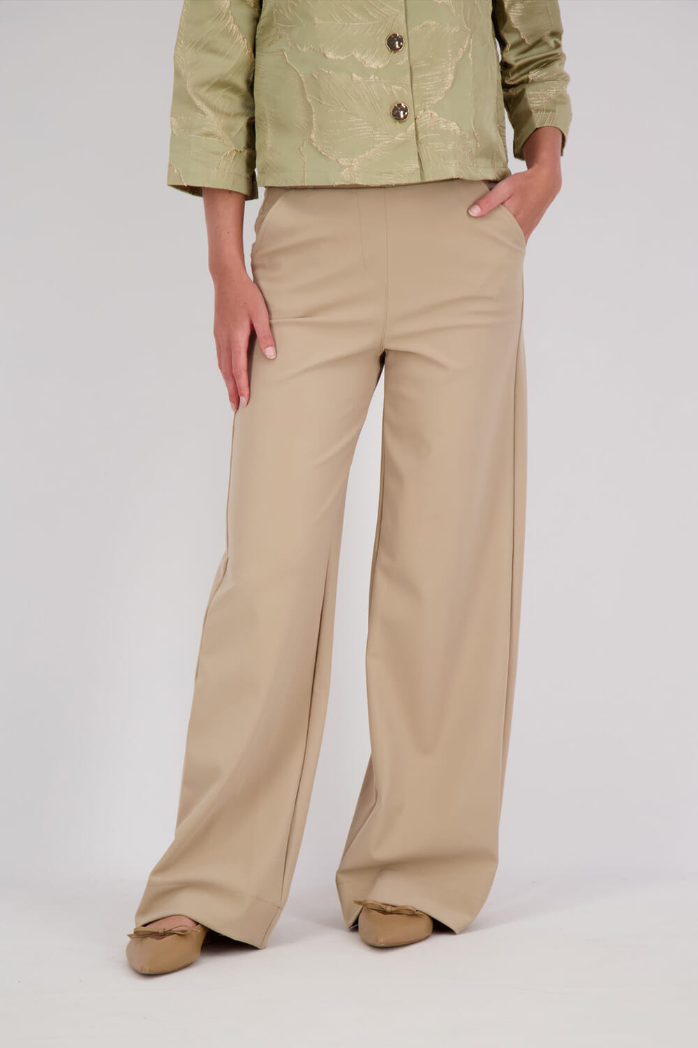 Studio Anneloes Pantalon Lexie bonded Bruin