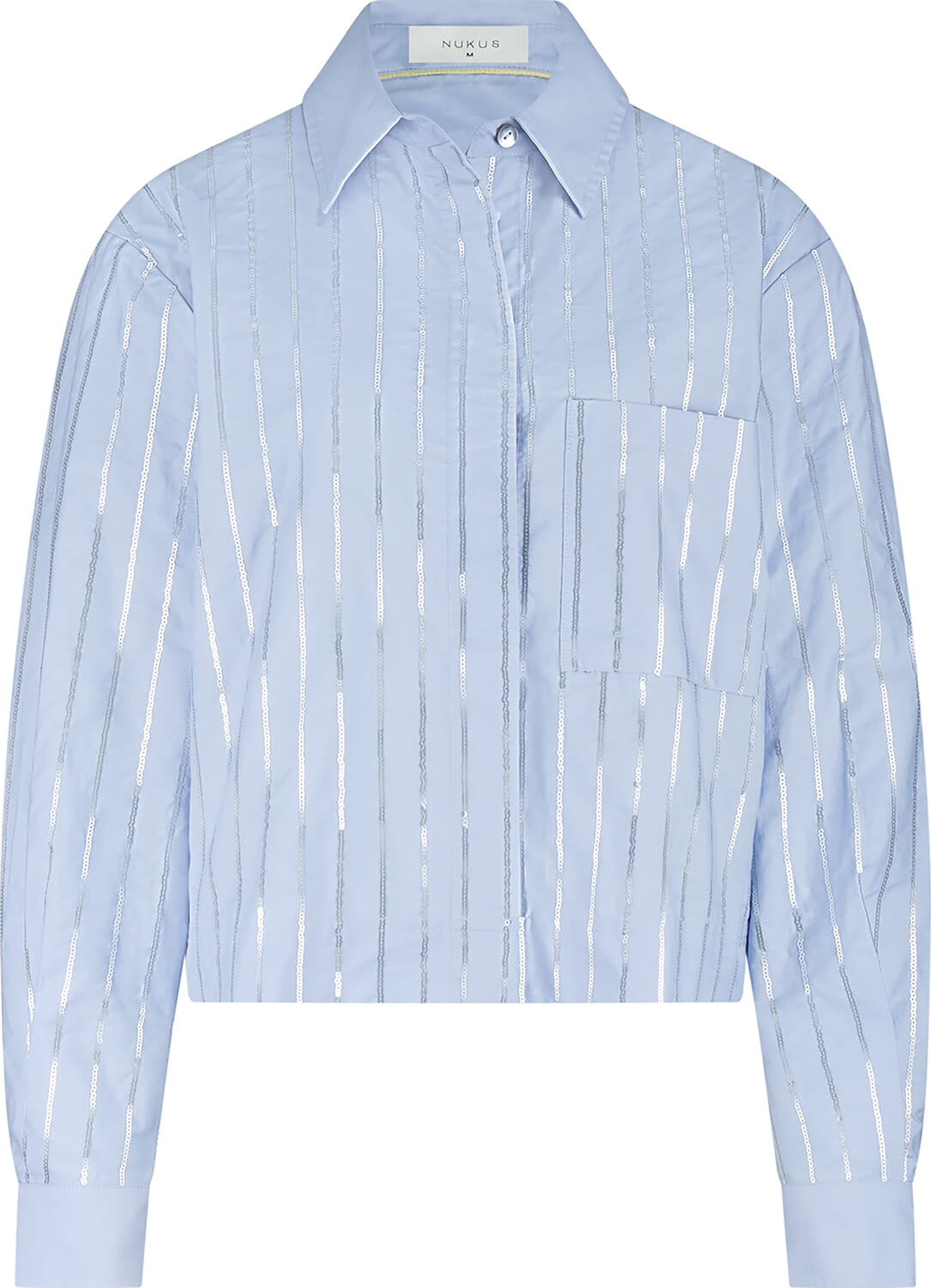 Nukus Blouse Sorrento Paillet Blauw