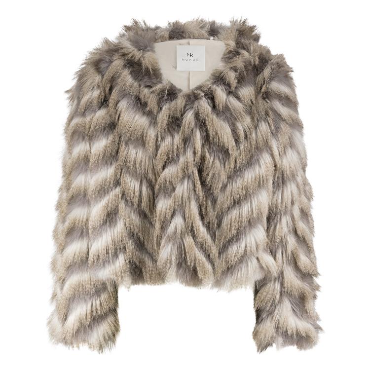 Nukus Jas Lori Zigzag Beige