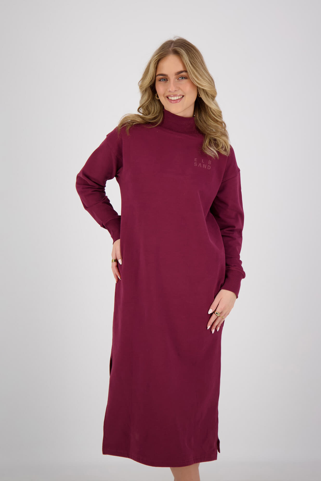 Elbsand Sweatjurk Roomie Bordeaux Rood