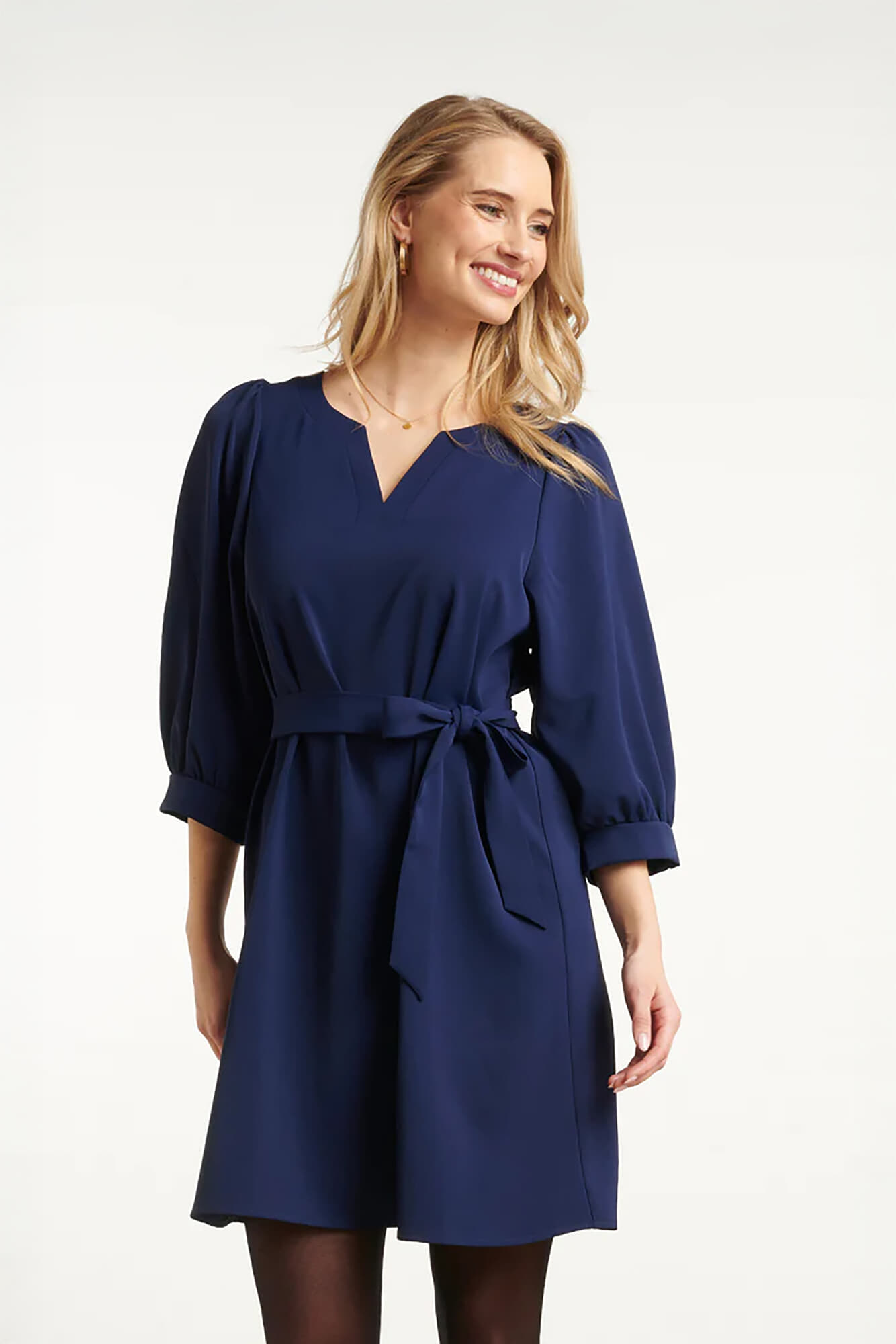 Smashed Lemon Dress Blauw