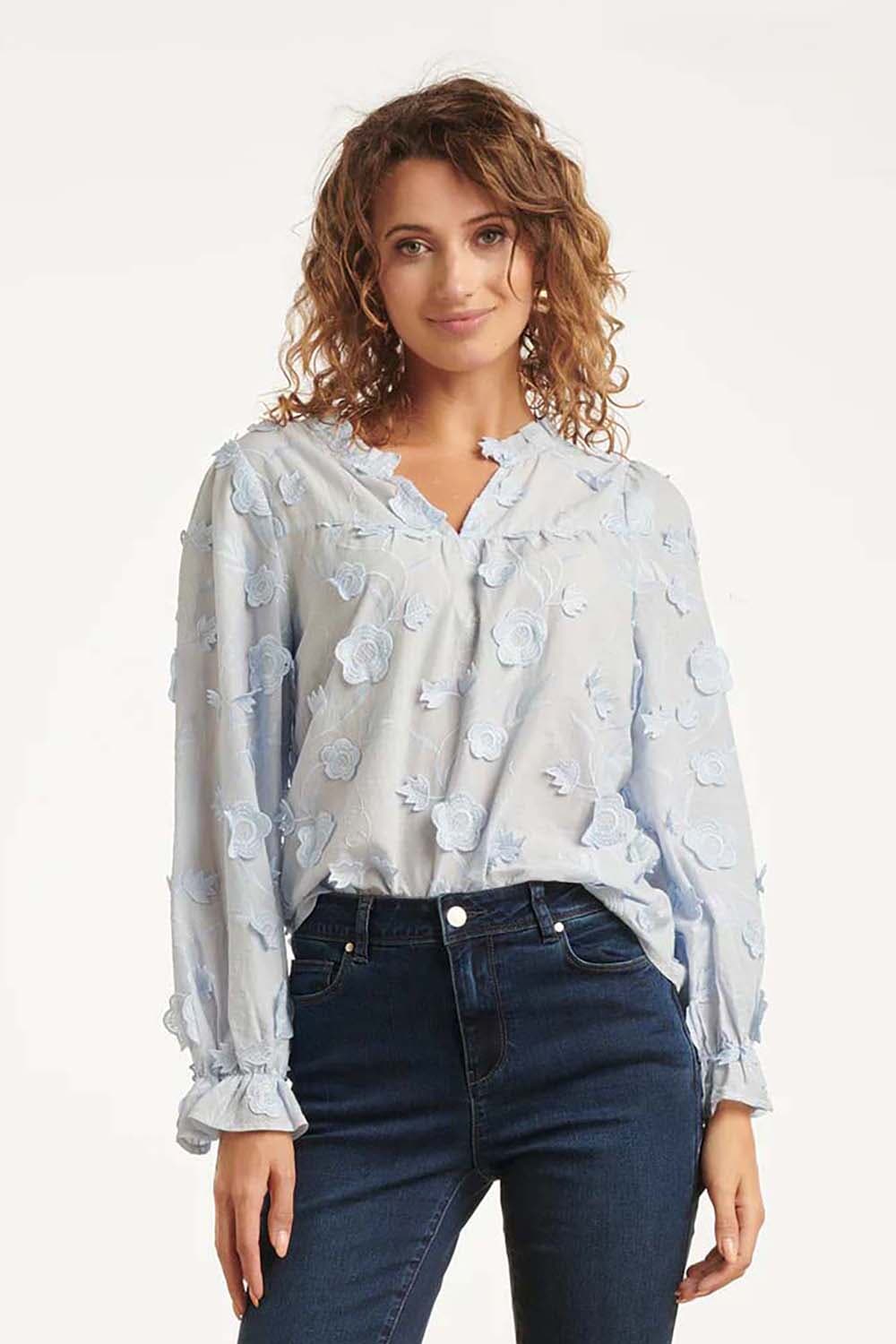 Smashed Lemon Blouse  Hemelsblauw