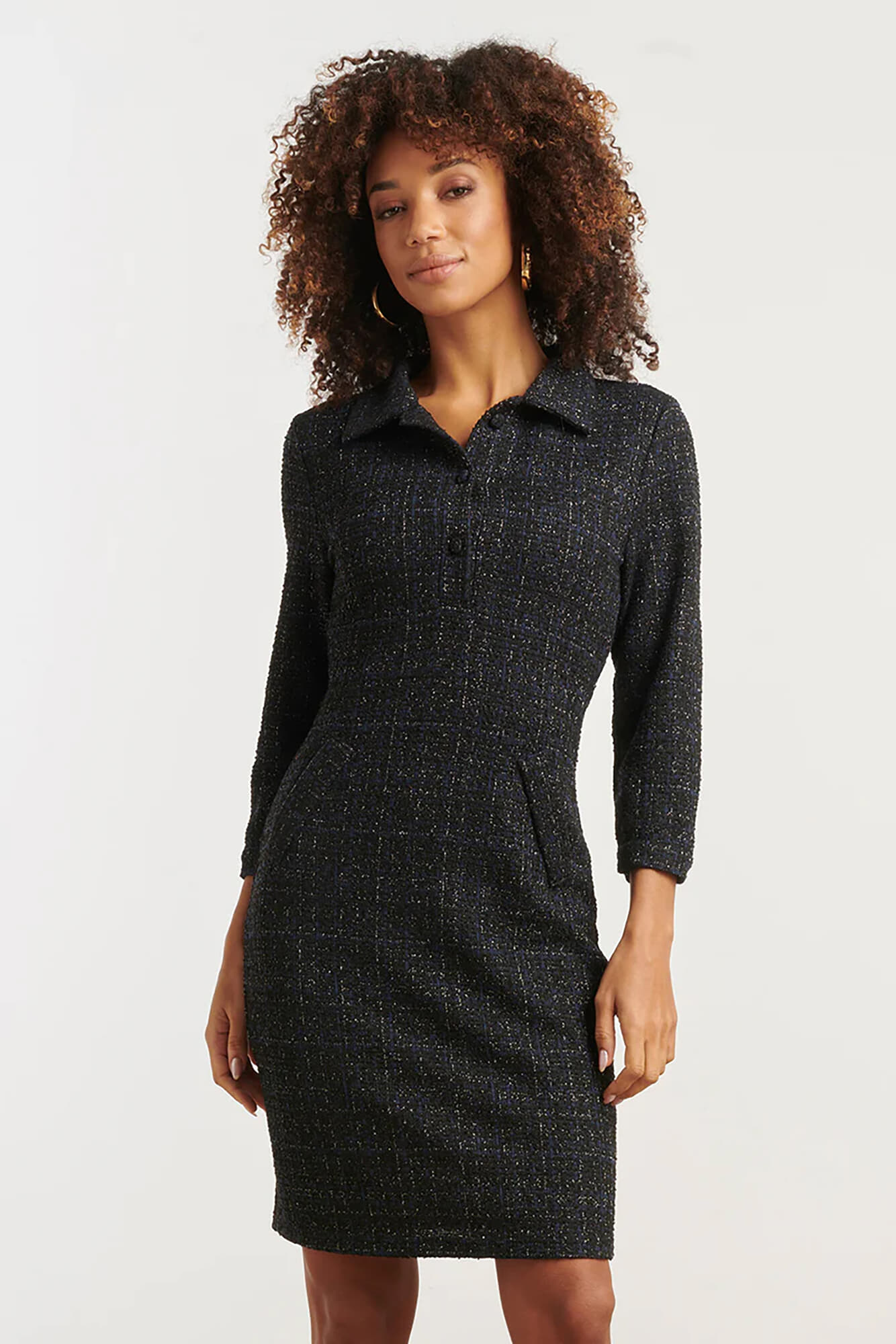 Smashed Lemon Dress Blauw