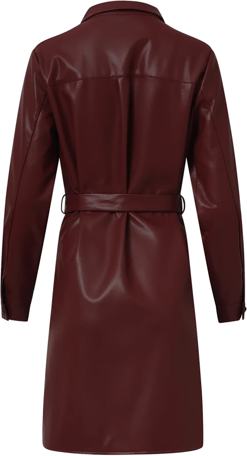 Smashed Lemon Jurk Bordeaux Rood