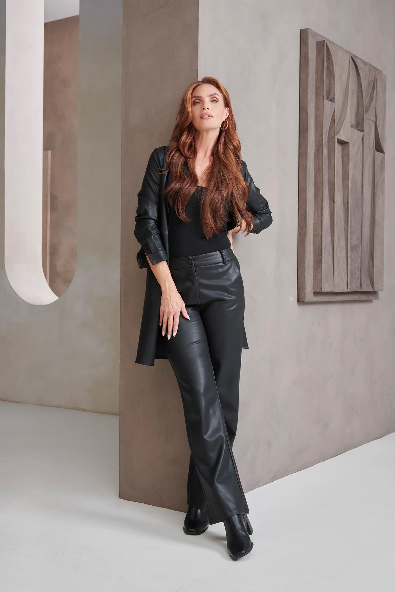 Smashed Lemon Broek pu Zwart
