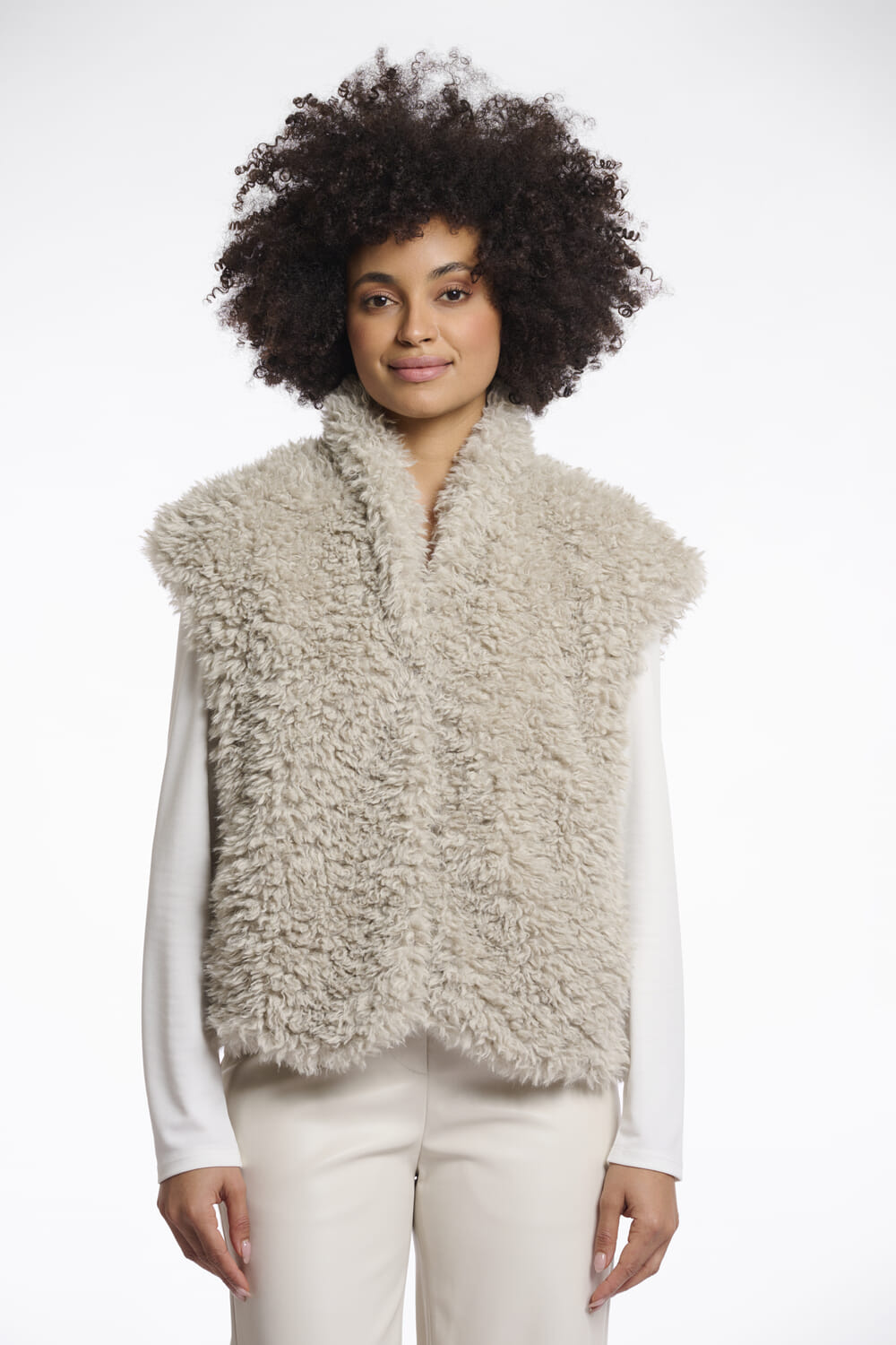 Rino & Pelle Teddy Gilet Freya Beige