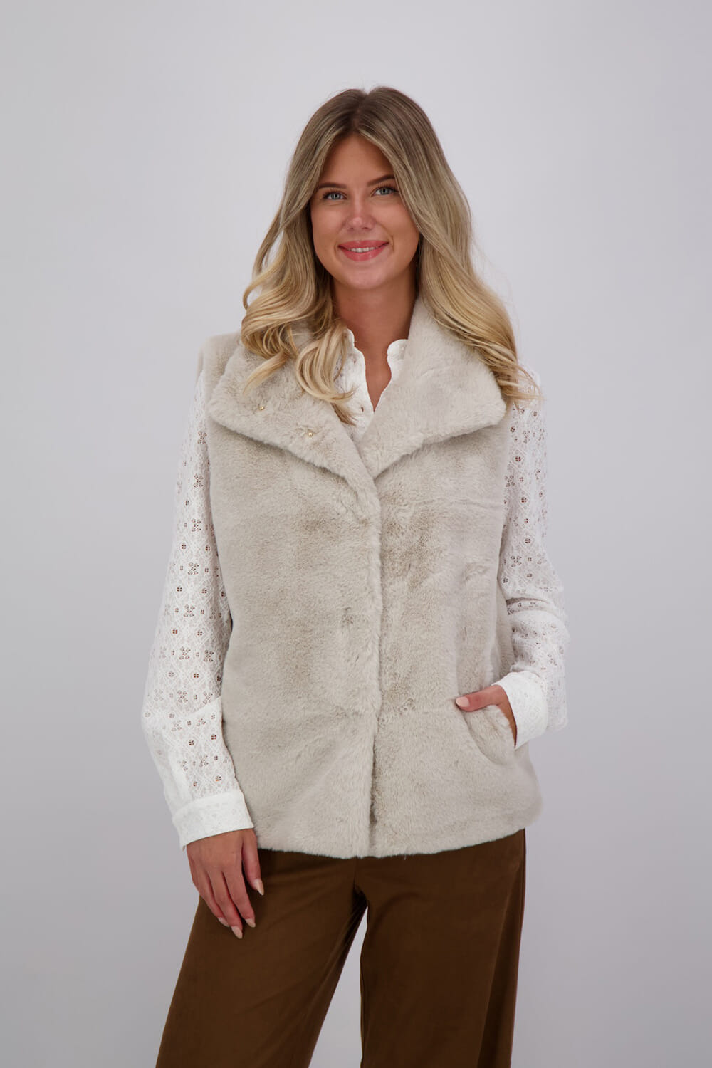 Rino & Pelle Bodywarmer Lison Beige