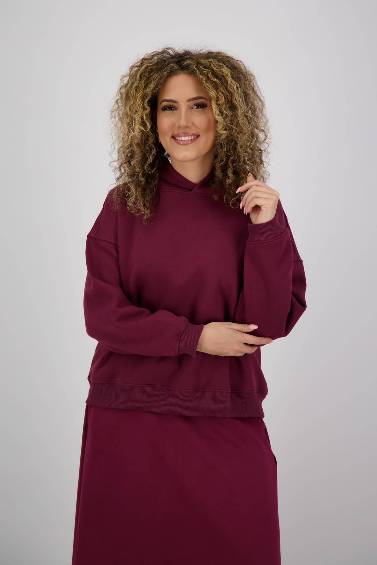 The Shirt Project Hoodie Bordeaux Rood