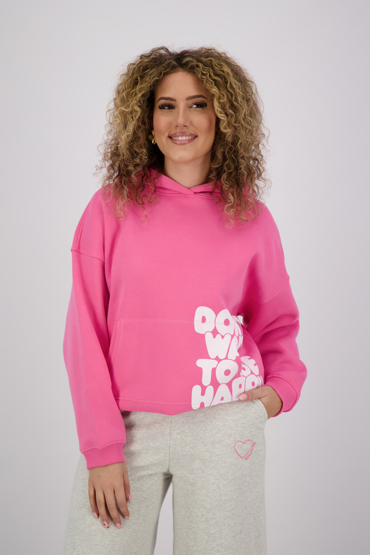 The Shirt Project Hoodie Roze